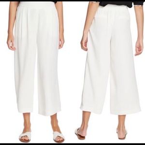 1. State White High Rise Cropped Wide Leg Pants XS